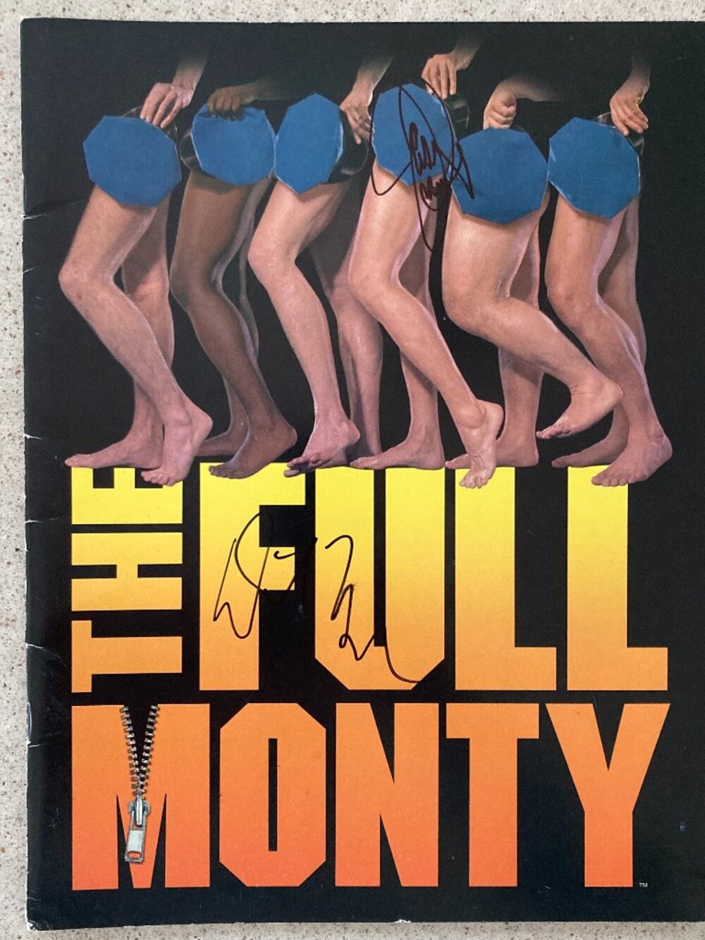 Signed The Full Monty Large Souvenir Program David Yazbek & Jason Danieley 2000